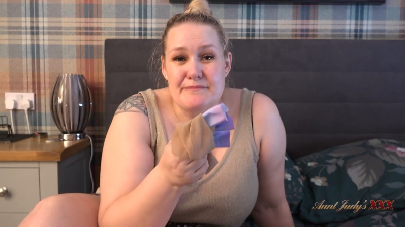 Becky Swings - POV : Your Stepmom Becky Confronts You About Stealing Her Nylons & Fishnets