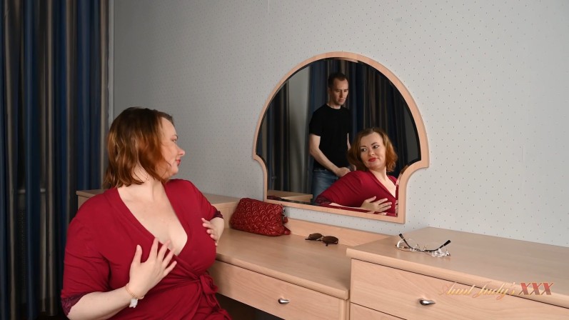 Margo - Busty Redhead MILF Margo Sucks & Fucks Her Stepson