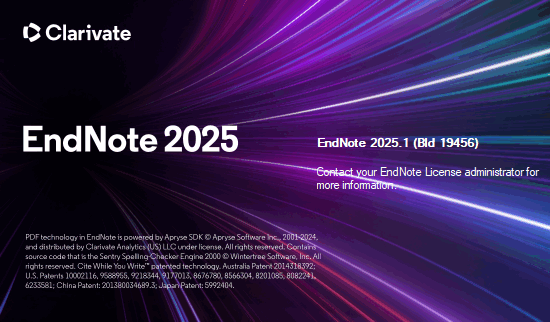 EndNote 2025.1 Build 19456