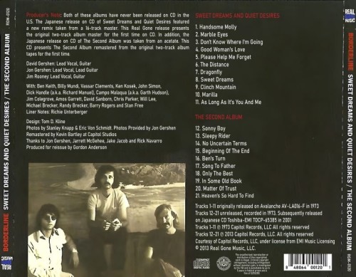 Borderline - Sweet Dreams And Quiet Desires / The Second (1973) (2013) Lossless Borderline - Sweet Dreams And Quiet Desires / The Second (1973) (2013) Lossless