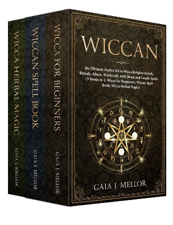 Cover: Wiccan: 3 Books in 1: Wicca for Beginners, Book of Spells, and Magic - Ophelia Morgan