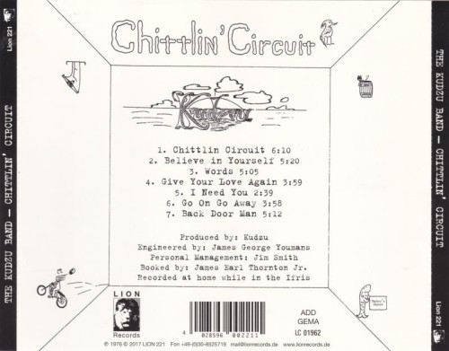 The Kudzu Band - Chittlin' Circuit (1976) (2017) Lossless