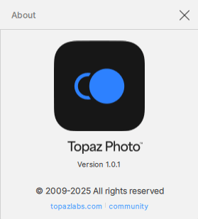 Topaz Photo Pro 1.0.1