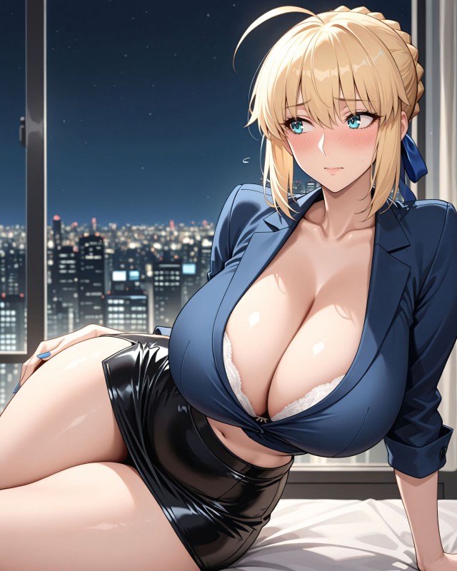 Konoha Waifus - Saber’s Stern Seduction AI Porn
