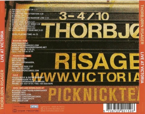Thorbjorn Risager - Live At Victoria (2009) Lossless Thorbjorn Risager - Live At Victoria (2009) Lossless