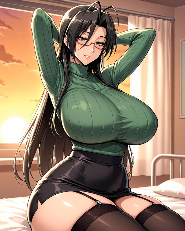 Konoha Waifus - Chisato Hasegawa Curved Charm AI Porn