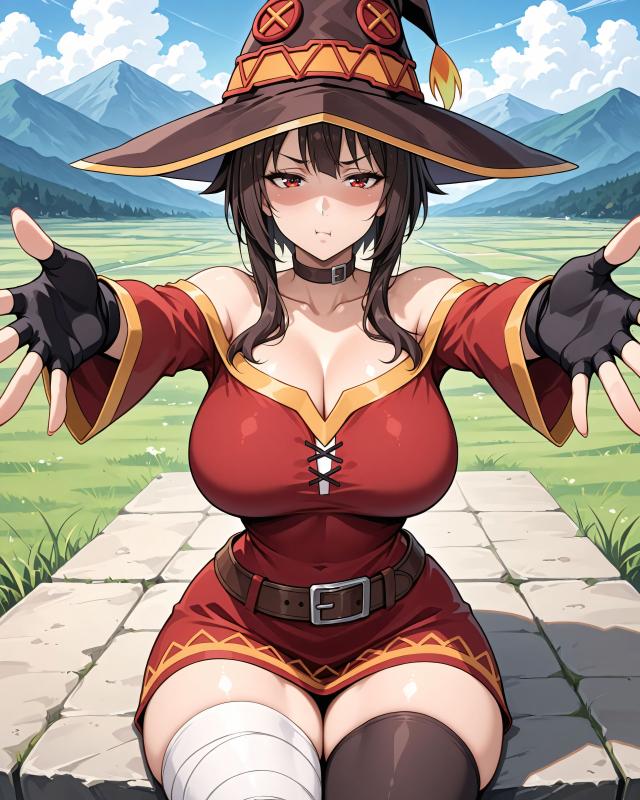 Konoha Waifus - Megumin’s Explosive Ecstasy AI Porn