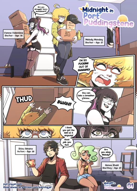 Purringjel - Midnight in Port Puddingstone Porn Comics