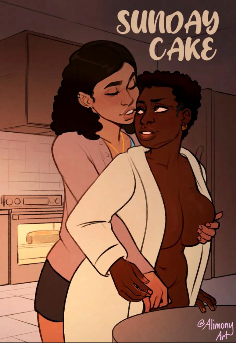 AlimonyArt - Sunday Cake Porn Comics
