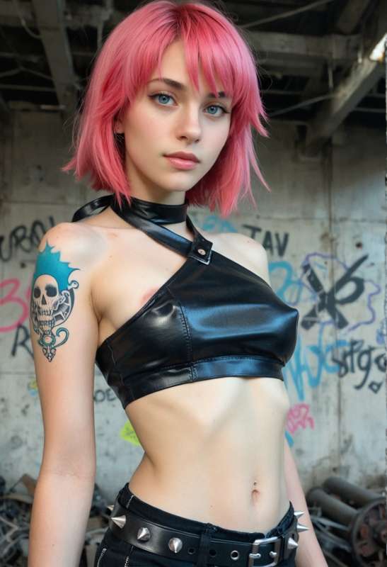 [AI-PET] Mikkis Leather Look - A Euro Bad Girl AI Porn