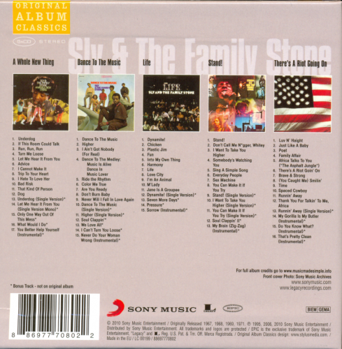 Sly & The Family Stone – Original Album Classics (2010) 5CD Lossless Sly & The Family Stone – Original Album Classics (2010) 5CD Lossless