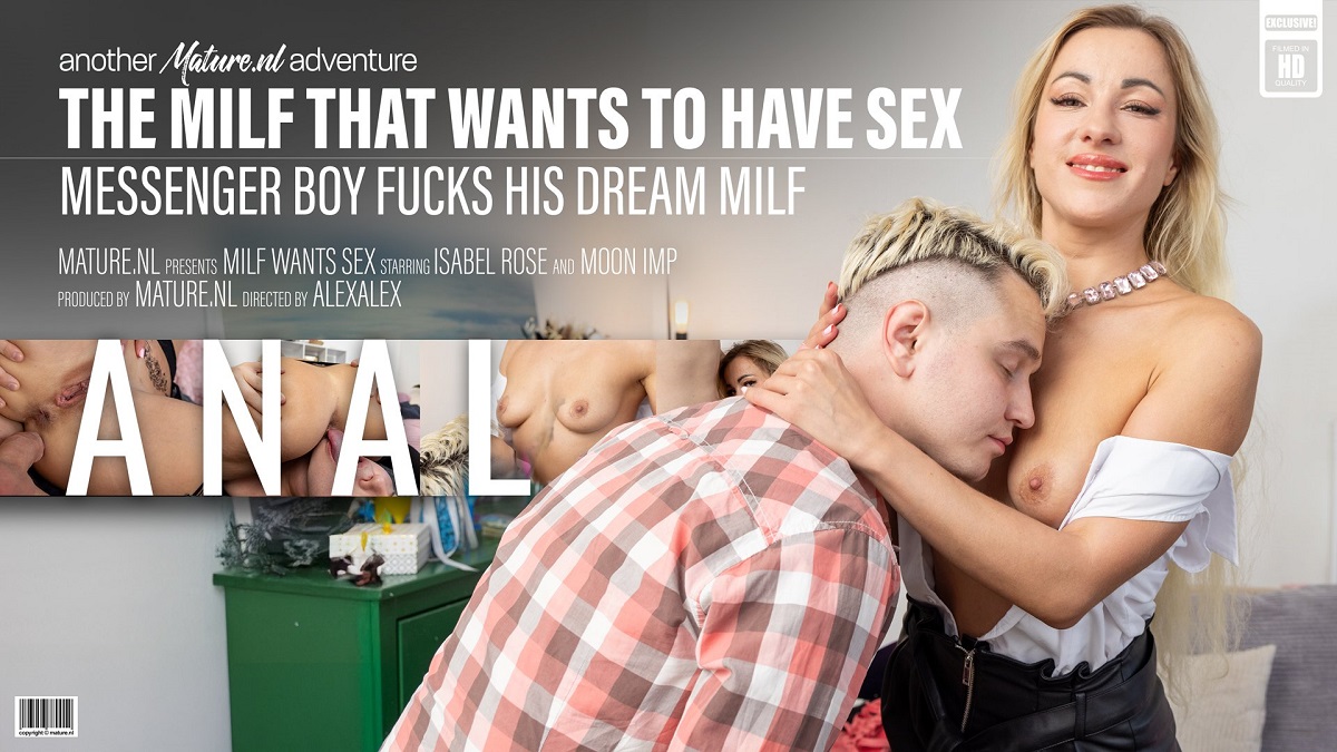 Isabel Rose  & Moon Imp  - The MILF That Wants to Have Anal Sex – Isabel Rose & the Young Messenger