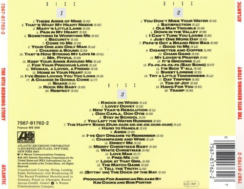 Otis Redding - The Otis Redding Story (1987) 3CD Lossless Otis Redding - The Otis Redding Story (1987) 3CD Lossless
