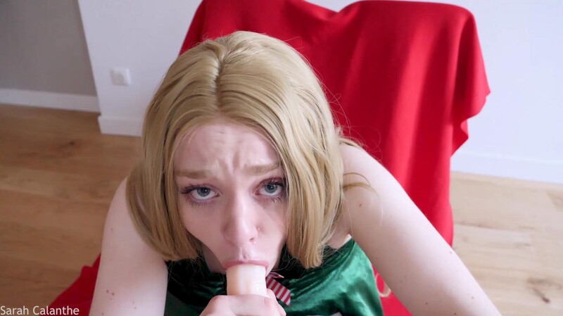 Sarah Calanthe - Naughty Elf Sucks And Fucks Santa's Dick [FullHD 1080P]  (OnlyFans)