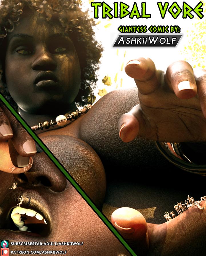 AshkiiWolf - Tribal Vore 3D Porn Comic