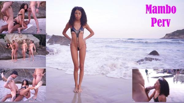 OB Honey - Brazilian, early evening fucking at the nude beach (DAP, Anal, 0 pussy, 3on1, Blasian, nude beach, public sex, MOC friendly) OB554 [UltraHD 4K 2160p]