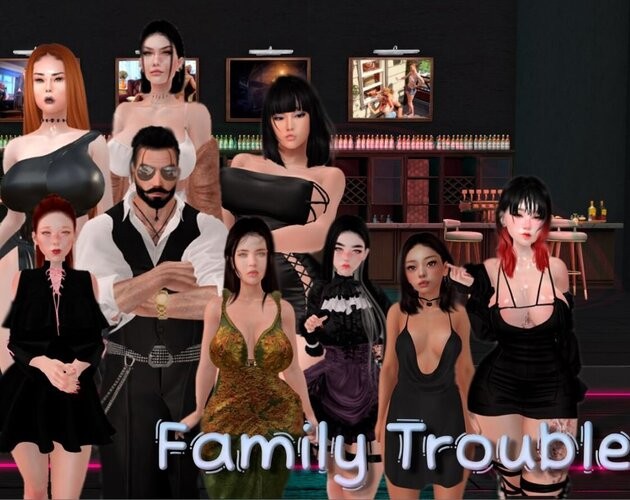 Goth Girl Games - Family Trouble Ver.0.9.58 Win/Android/Mac/Lite + Incest Patch + Gallery Unlocker