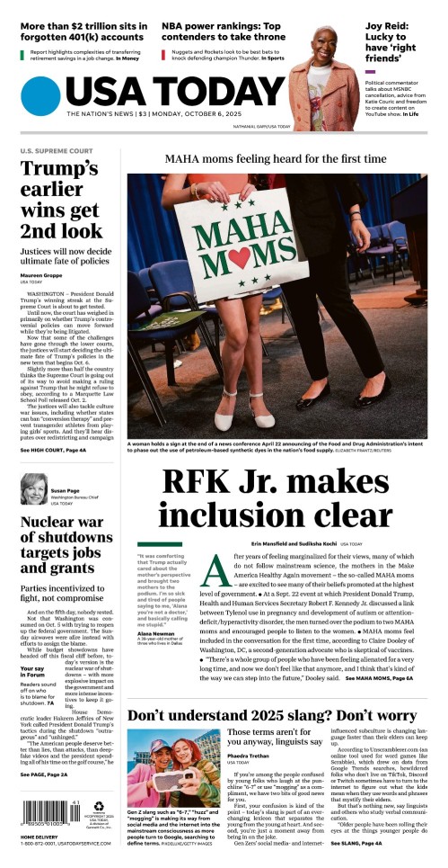 USA Today – October 6, 2025