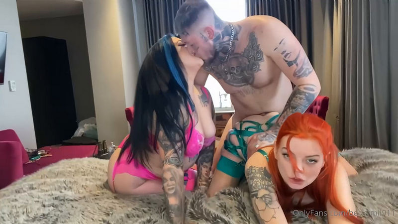Rebecca Goodwin  Beckymil911  0306 Rebecca Goodwin Goddes Goth  Threesome Fun (Onlyfans) HD 720p
