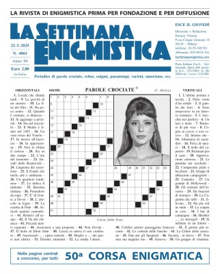 La Settimana Enigmistica N.4861 - 22 Maggio 2025