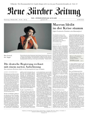 Neue Z&uuml;rcher Zeitung International - 09. Oktober 2025