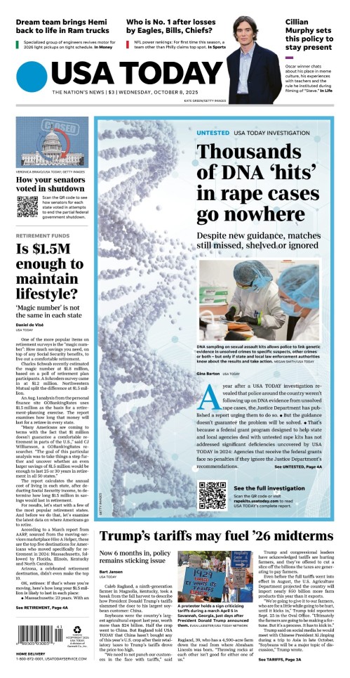 USA Today - October 8, 2025