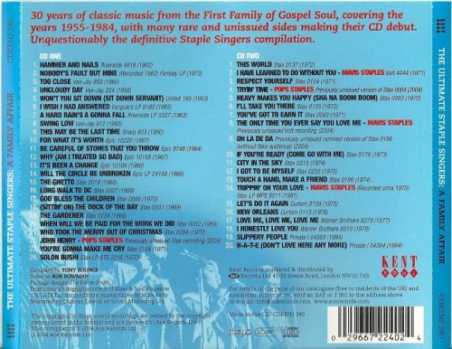 The Staple Singers - The Ultimate Staple Singers A Family Affair 1955-1984 (2004) 2CD Lossless The Staple Singers - The Ultimate Staple Singers A Family Affair 1955-1984 (2004) 2CD Lossless
