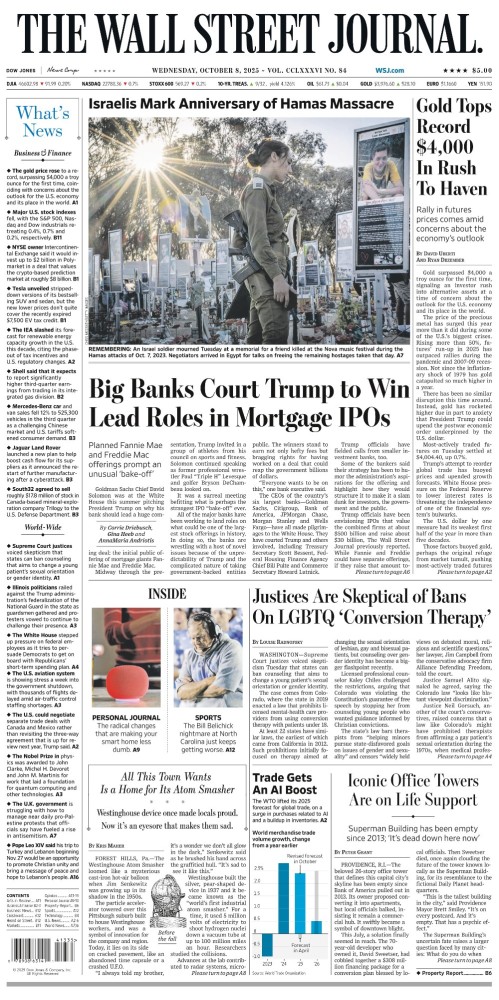 The Wall Street Journal - October 8 2025