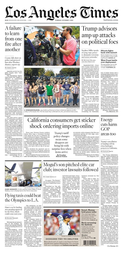 Los Angeles Times - 7 October 2025