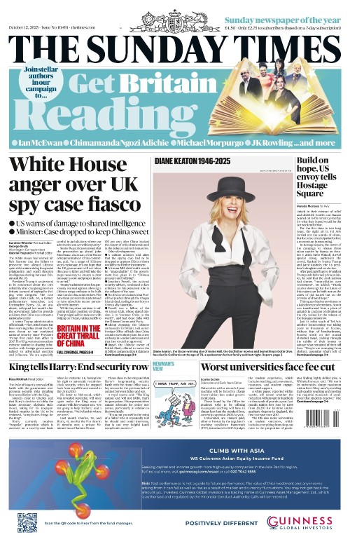 The Sunday Times UK – 12 October 2025
