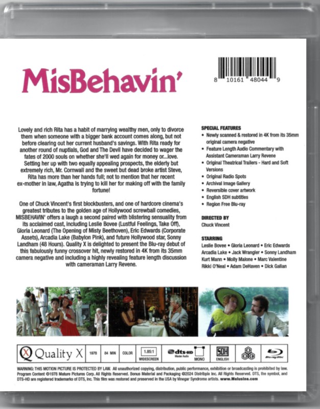 MisBehavin  / Lesllie Bovee is MisBehavin  / Плохое Поведение   , Rikki O Neal, Georgette Saunders, Ellyn Grant, Sonny Landham, Marc Valentine, Jack Wrangler, David Savage, David Morris, Eric Edwards)