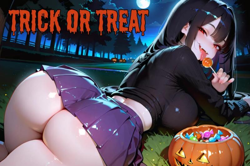 Halloween Face Farting Femdom COMIC AI Porn