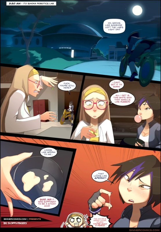 SillyGirl - Big Sloppy Fingers (Big Hero 6) Porn Comics