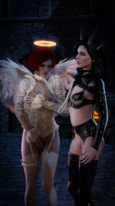 [Blend Guardian] Trick or Tease part 1 3D Porn Comic
