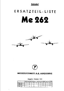 Ersatzteil-Liste: Me 262