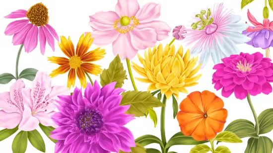 Garden Blooms in Procreate - 10 Day Challenge