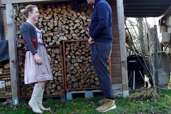 Mia Adler - Real Handicrafts at the Logging Camp - Bavarian Girl Needs a Good Fuck