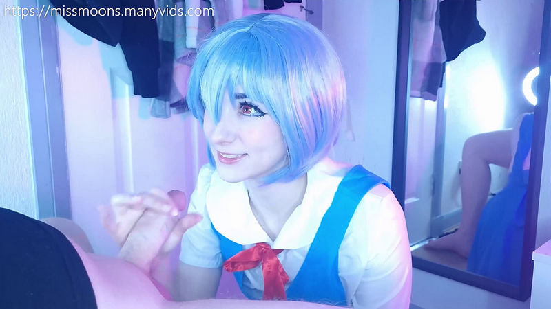 Rei Ayanami First Time, Fucks Rough With Her Big Oiled Ass, Makes Step Dad Cum Loads Over Cute Face Miss Moons (Onlyfans) FullHD 1080p