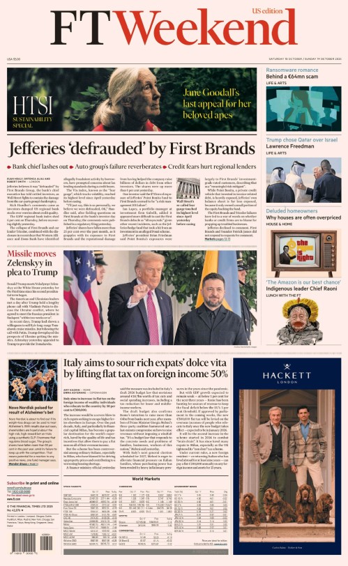 Financial Times USA – 18 October 2025