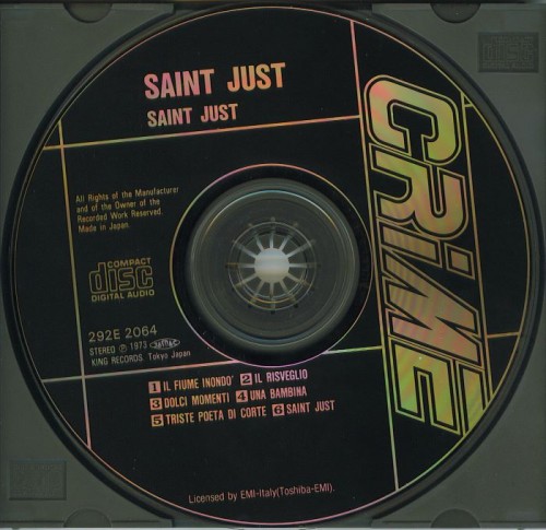 Saint Just - Saint Just (1973) [Japan, 1989]Lossless