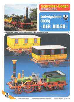 Ludwigsbahn 1895 Der Adler (Schreiber-Bogen 72215)