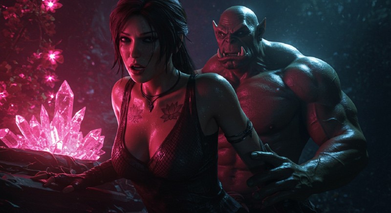 [NightFox] Lara Wet, Tanned and Tempting 3D Porn Comic