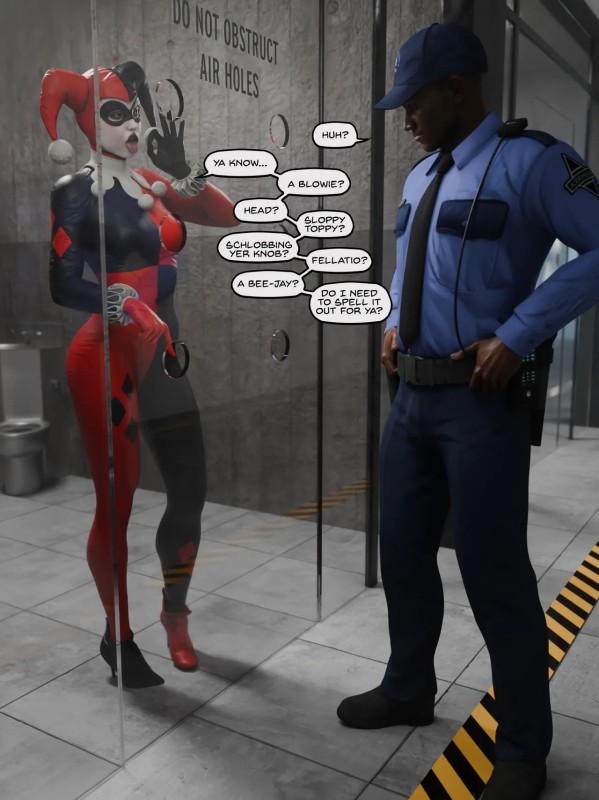 Quick E - Arkham Asylum Glory Hole (Classic Outfit) 3D Porn Comic