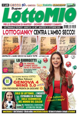 Lottomio di Martedi N.967 - 21 Settembre 2025