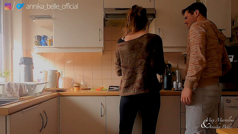 Kitchen Make Out With Stepsister, Kissing and Fingering  Sensual Teasing Moments Max Annika (Onlyfans) FullHD 1080p