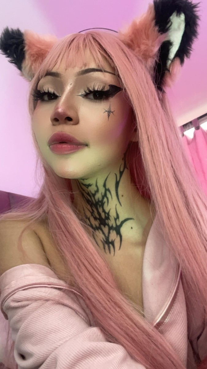 Cherrykitty7 - Returns In Her Hatsune Miku Outfit For A Deepthroat - Blowjob