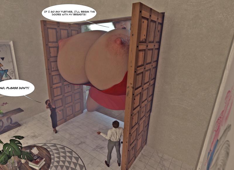GiantPoser - The Tallest Guest at the Party 3D Porn Comic