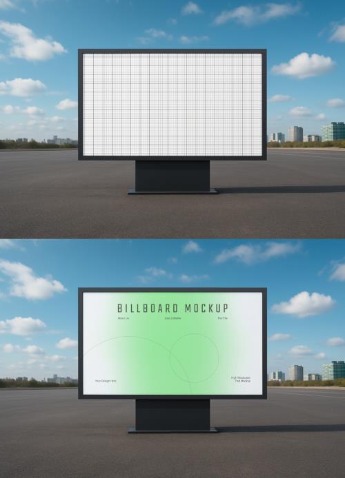 Street Billboard Screen Panel PSD Mockup 1679093966