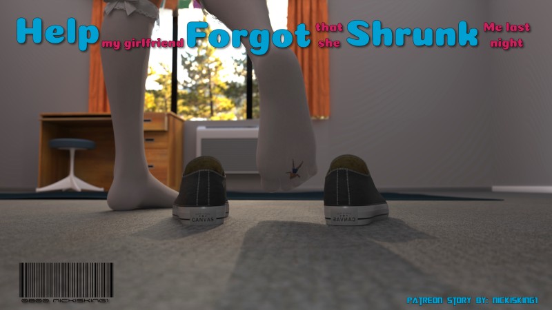 [NICKISKING] Help, my girlfriend forgot that she shrunk me last night 3D Porn Comic