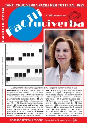 Facili Cruciverba N.3093 - Novembre 2025